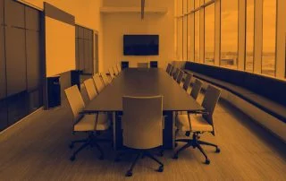 Empty boardroom