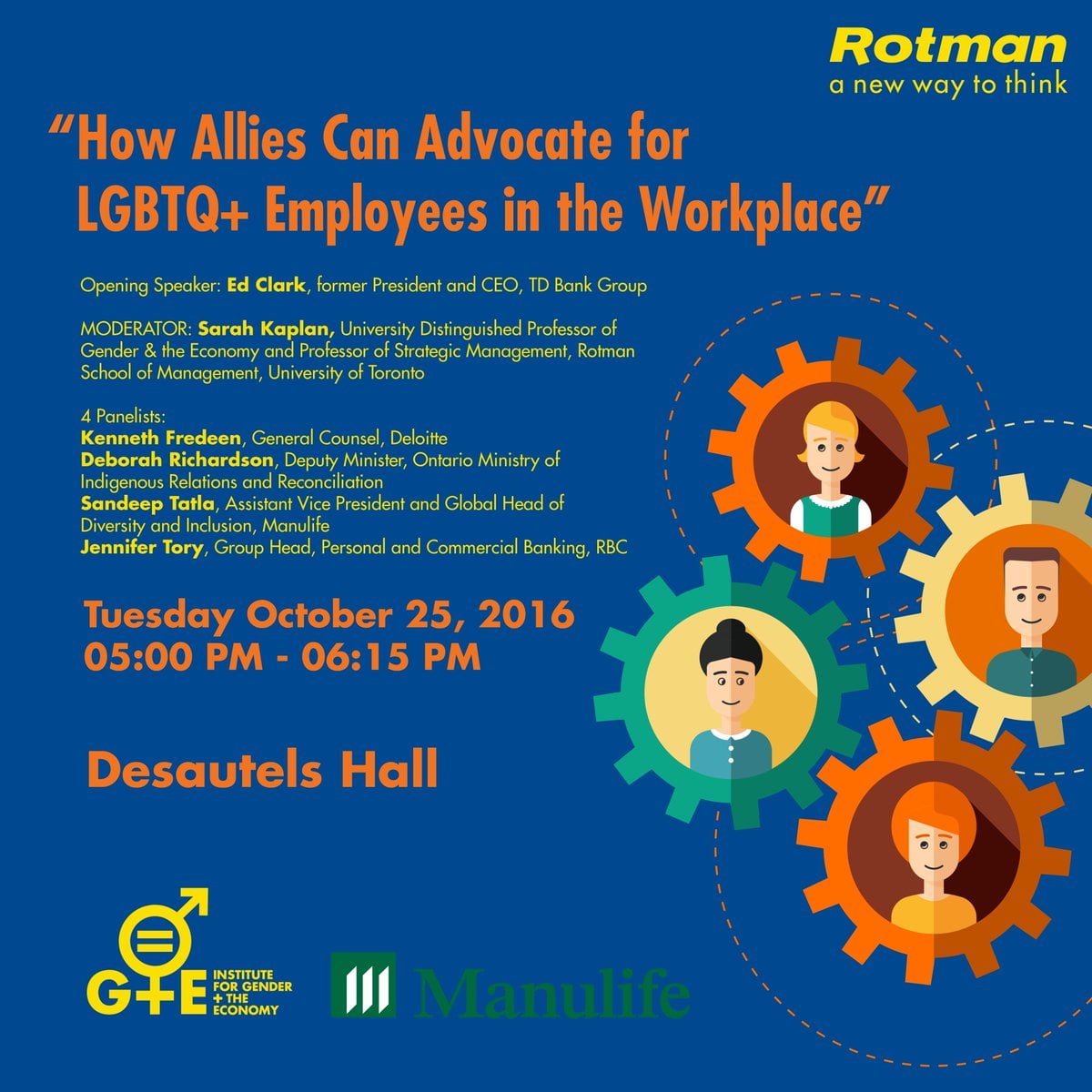 How to advocate for LGBTQ+ employees event poster