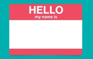 Hello my name is sticker