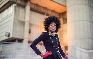 BIKO BEAUTTAH POSES FOR A PORTRAIT IN TORONTO