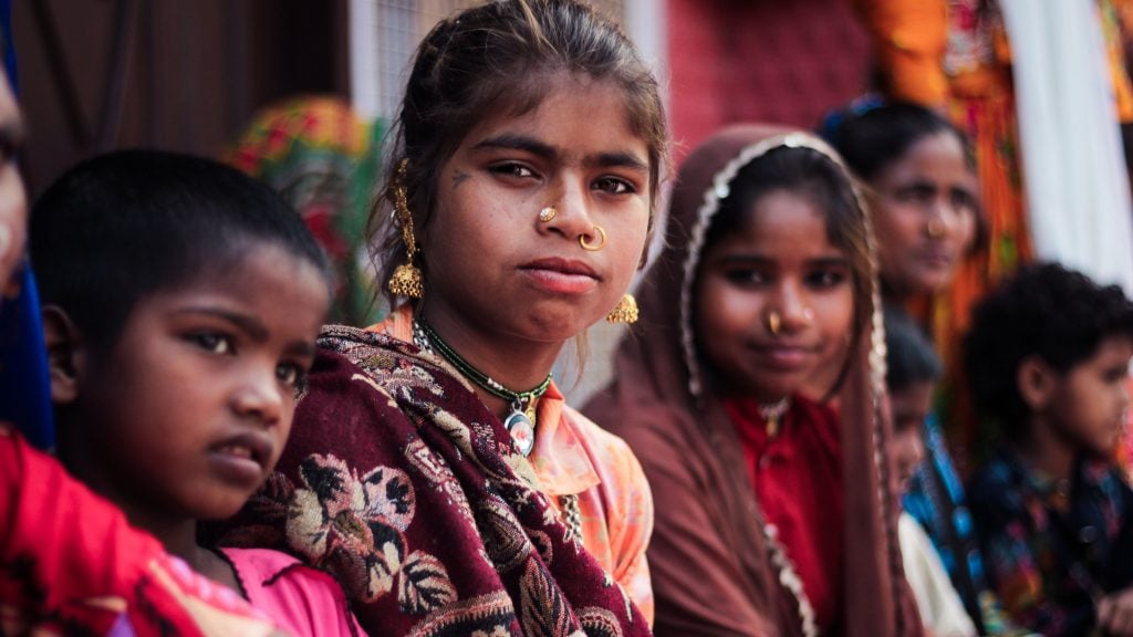 Group of South Asian youth