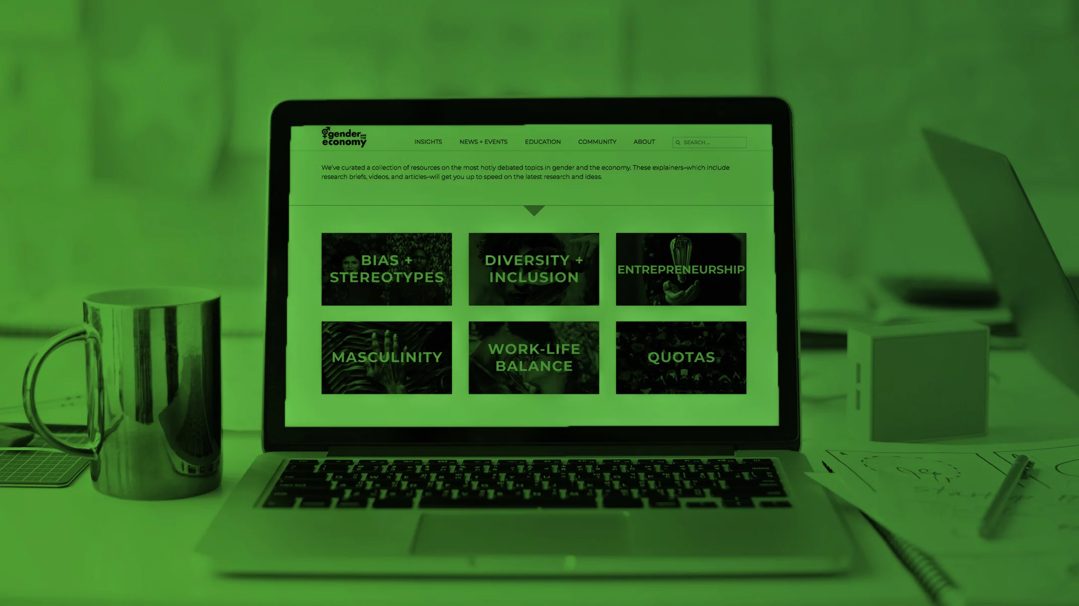 Explainers Feature on laptop