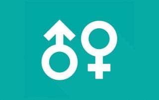 Male and female gender icons