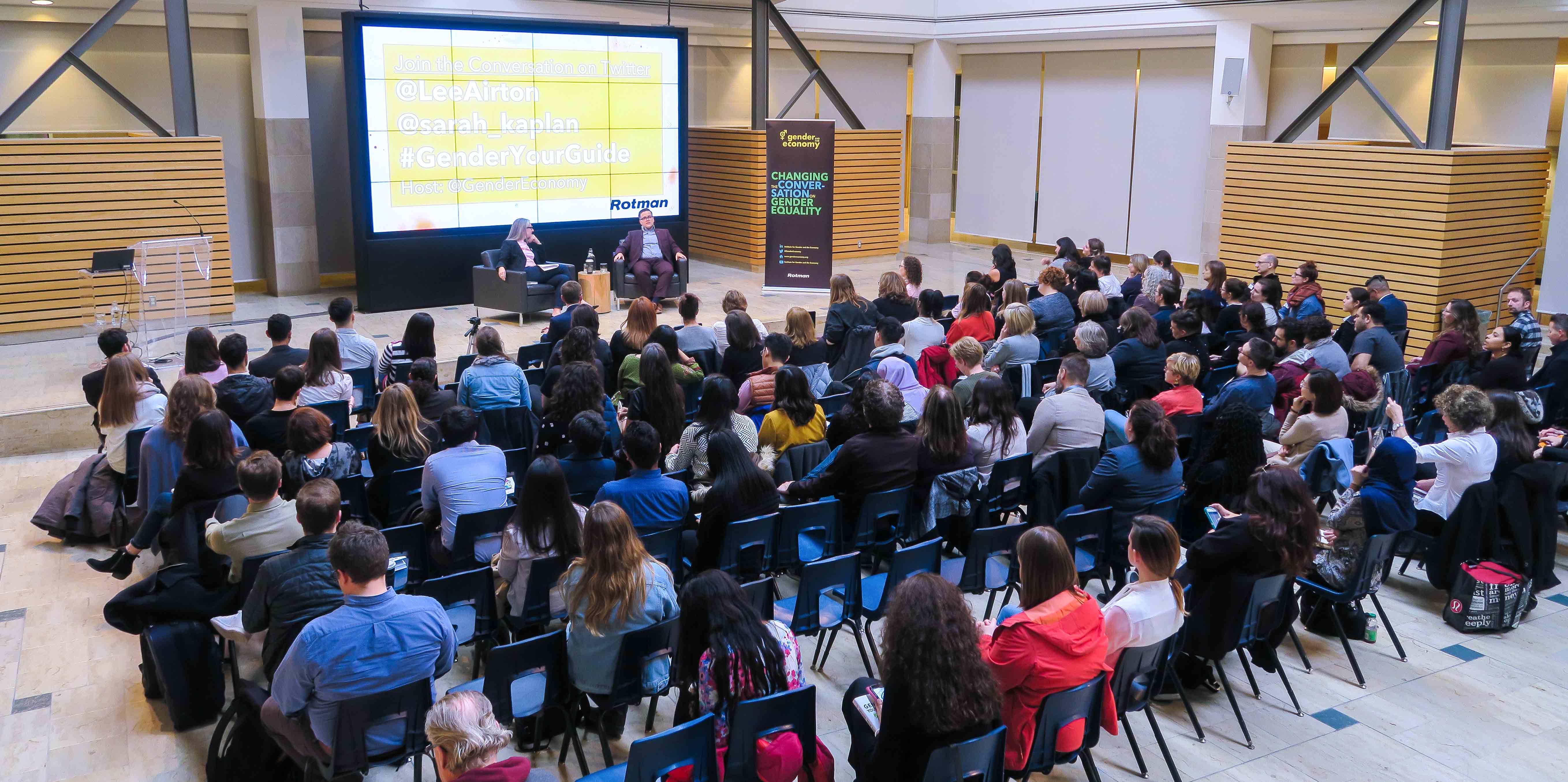 Audience at the Lee Airton event at Rotman