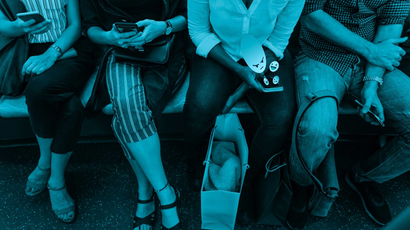 People sitting on a train