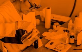 A woman scientist in a lab