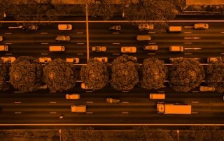 Cars driving on the highway