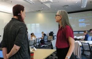 Sarah Kaplan at Industry Partner Workshop hosted by the Institute for Gender and the Economy