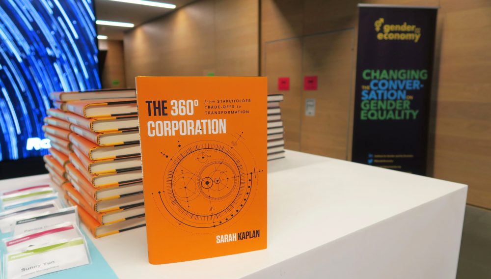 Book cover of "The 360° Corporation: From Stakeholder Trade-offs to Transformation”, by Sarah Kaplan