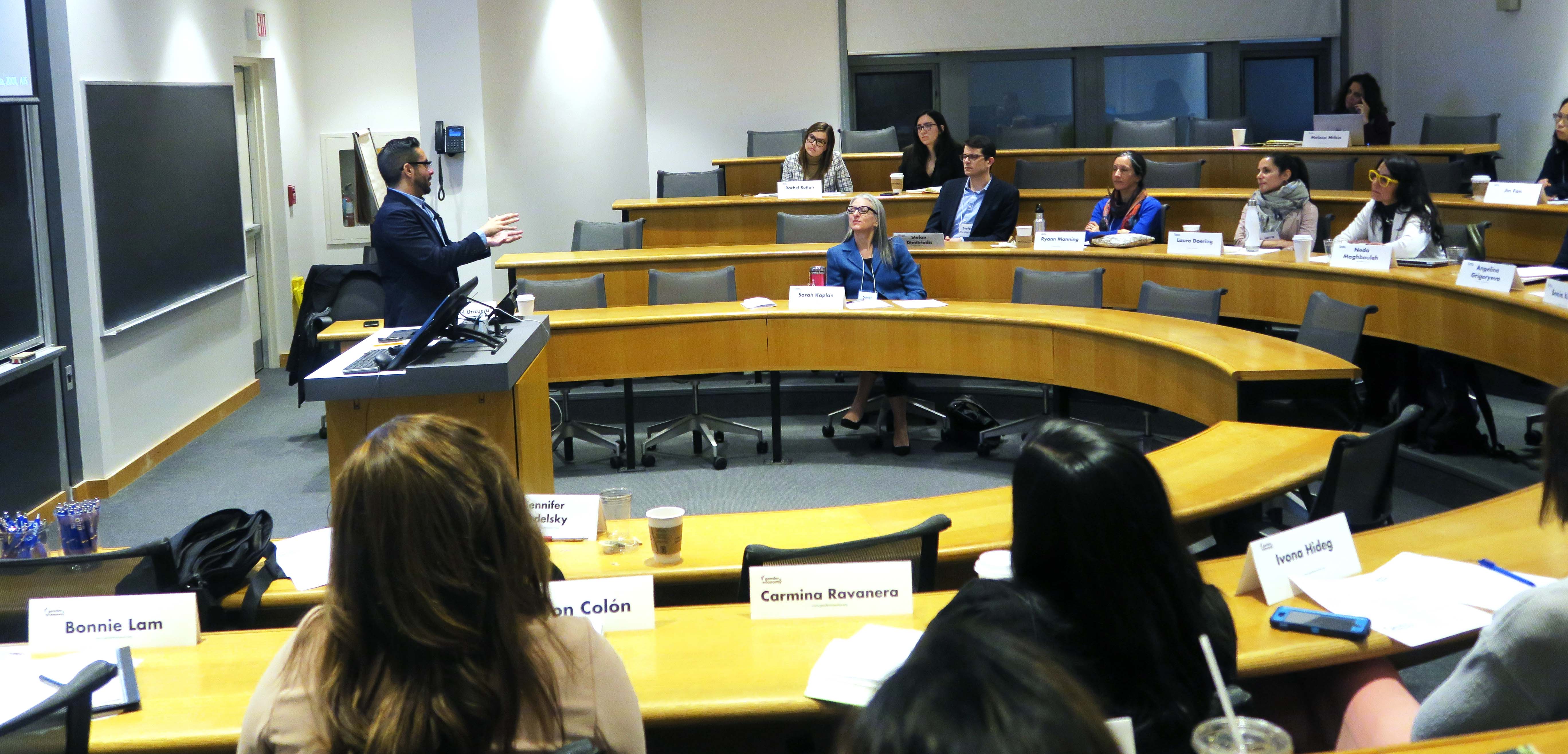 Miguel M. Unzueta begins his keynote at the 4th Annual Research Roundtable Top Banner