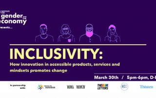 Inclusivity event promo featuring illustration of four diverse people