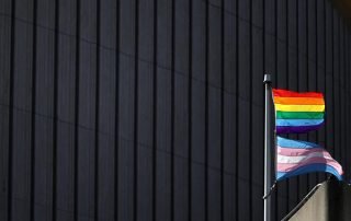 Pride and Trans flag at Toronto City Hall