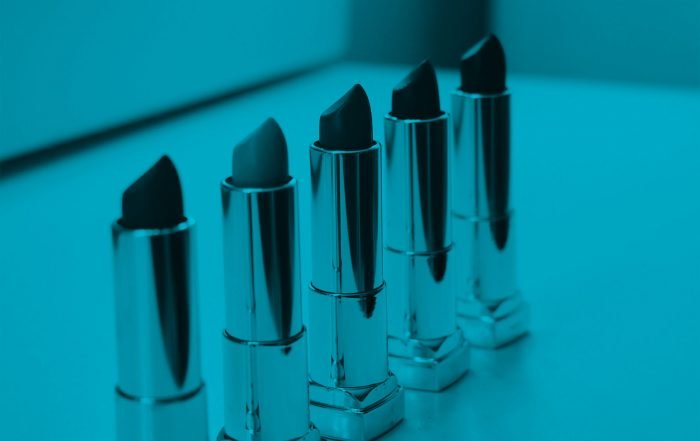 Row of lipsticks