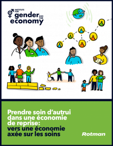 French cover of report- Care Work in the Recovery Economy