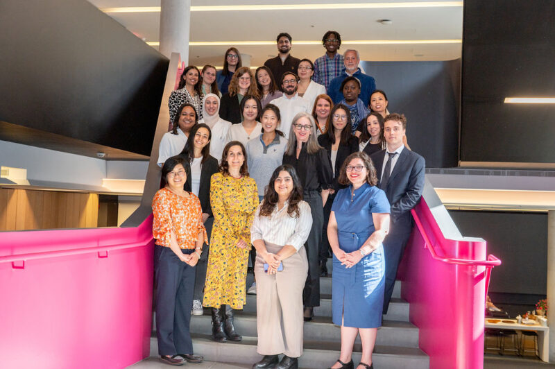GATE Team 2025 Group photo of GATE team on the pink staircase